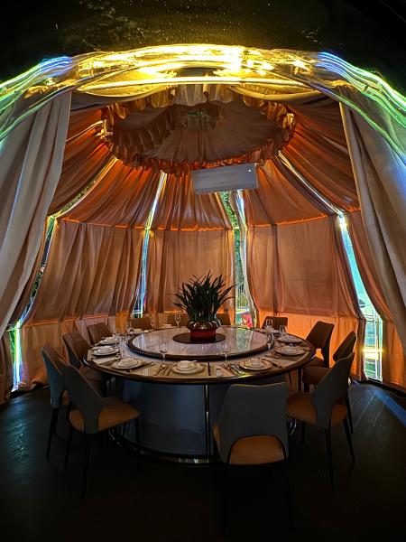 Modern Style Clear Polycarbonate Bubble House Insulated Prefab Picnic Dome Tent for Hotel Party Use Green Container Material
