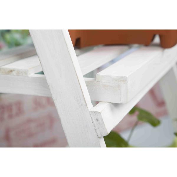 3 Tiers Wooden Outdoor Furniture Flower Pot Stand Foldable 2.9KG For Roomy Storage