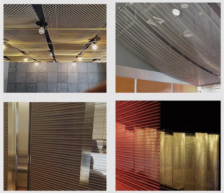 Crimped Woven Architectural Stainless Steel Mesh For Hospitality Luxury Hotel Lobby