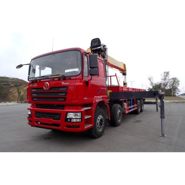Hydraulic Truck Mounted Crane Shacman 14ton 16ton Construction Service Truck Crane