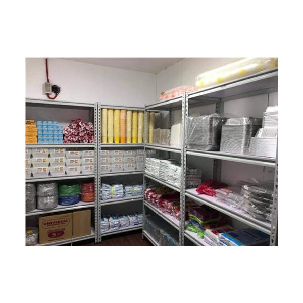 Customized 5 Layer Boltless Rivet Shelving with White Laminate Particle Board Shelf