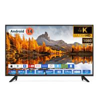 65 pouces Uhd Grands téléviseurs pour hôtel 4k LED Smart TV Android