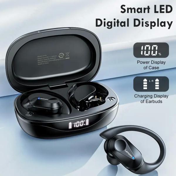 Voice Assistant Lenovo Sports Earphones LP75 Stable Connection