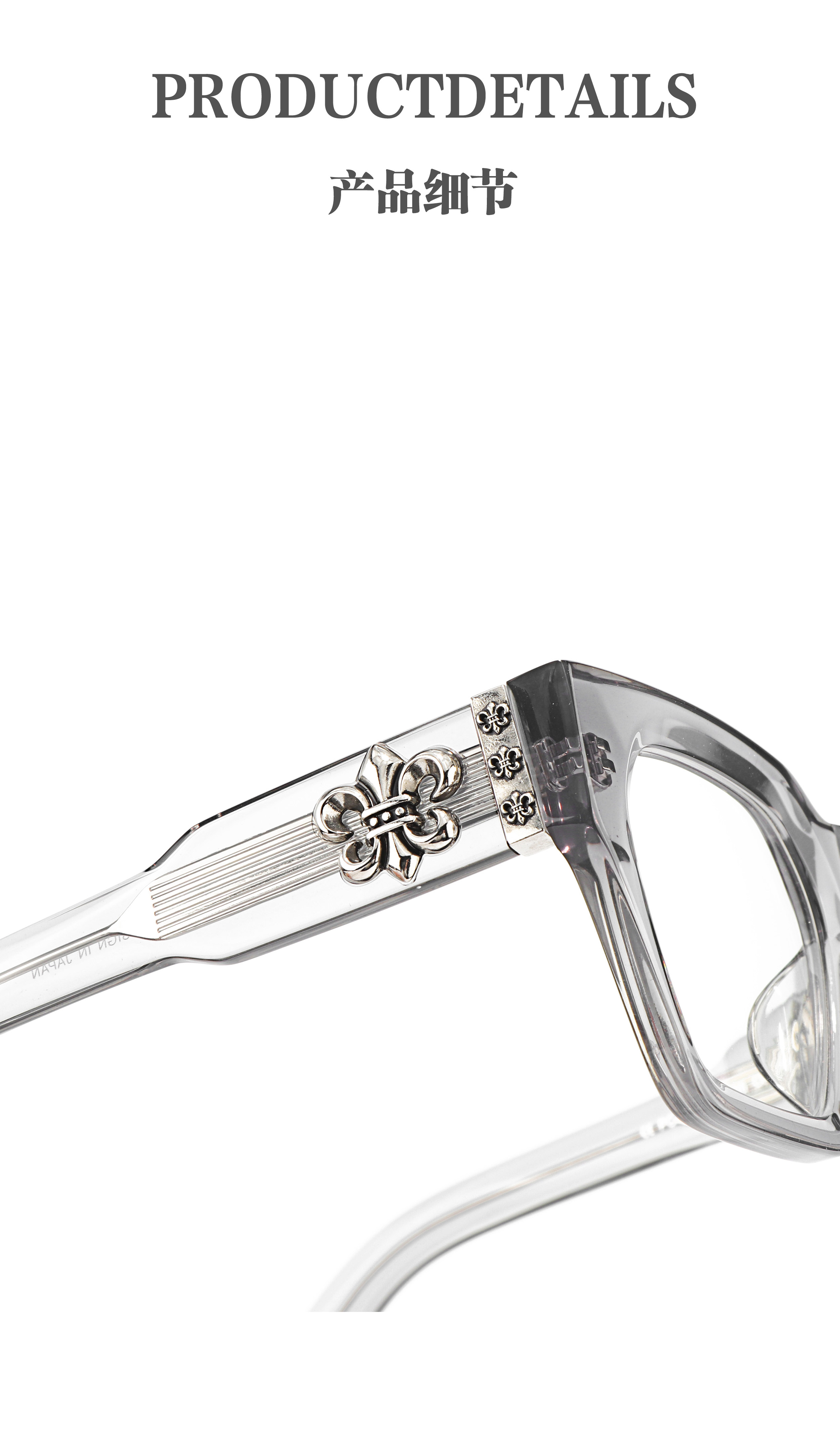 Thick Acetate Tortoiseshell Transparent Gray Green Optical Prescription Multifocal Smooth Verified Men Glasses Eyewear Merchants