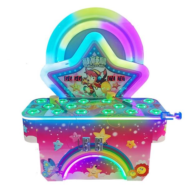 2 Players Hitting Hammer Arcade Machine Whack A Mole Hit Jump Mouse Amusement Machine Distributors