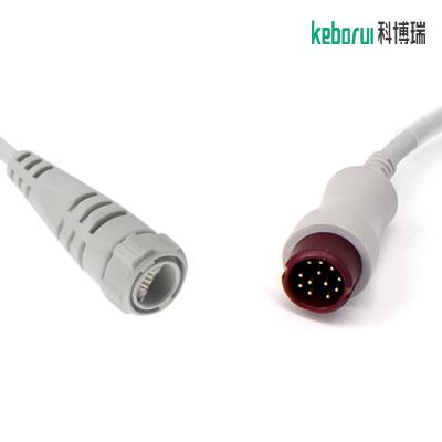 TPU PVC 12 Pin Mindray IBP Cable Argon Transducer Class II