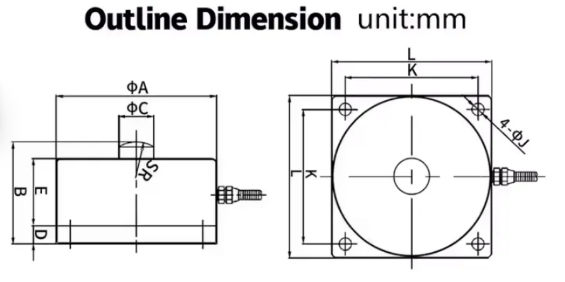 Spoke Type Load Cell 50t High Precision Measuring Weight for Machine Hopper Scale Automatic Equipment Force Compression Sensor