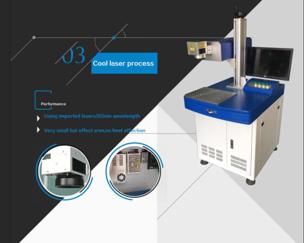 10 W UV Cable Laser Marking Machine High Marking Speed For Plastic Wires