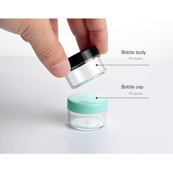PP Lid Mini Face Cream Jar Plastic Cosmetic Jars 10g 15g 20g