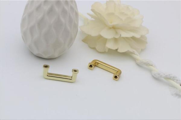 High end zinc alloy light gold 19 mm square metal arch bridge buckle with best price