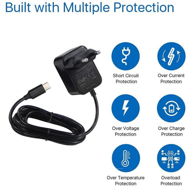 36W USB-C 12V 3A EU電源アダプター、CE FCC認証付き