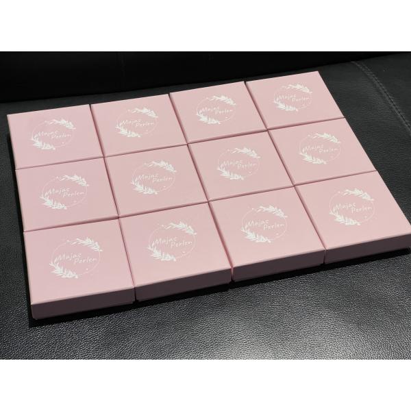 Elegant Paper Jewelry Box in Pink Ideal for Earrings Pendants Bracelets and Necklaces