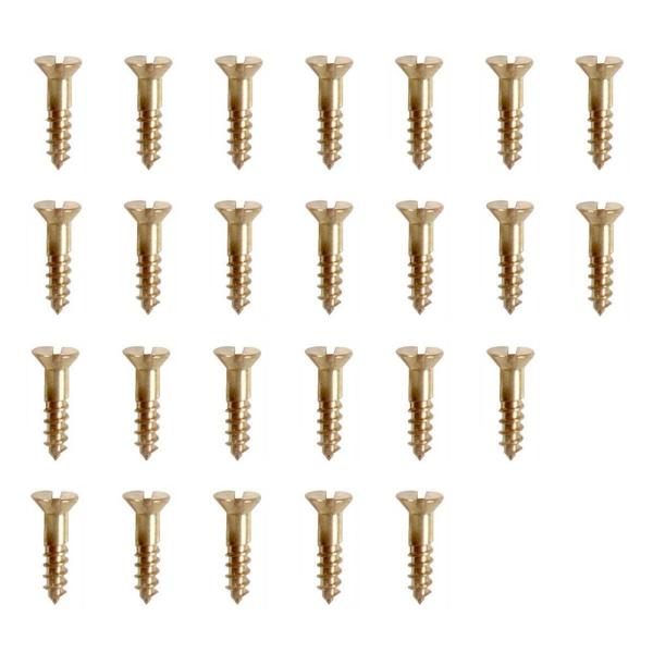 Yellow Brass Slotted Countersunk Head Tapping Screw for Wood Furniture Wood Screws