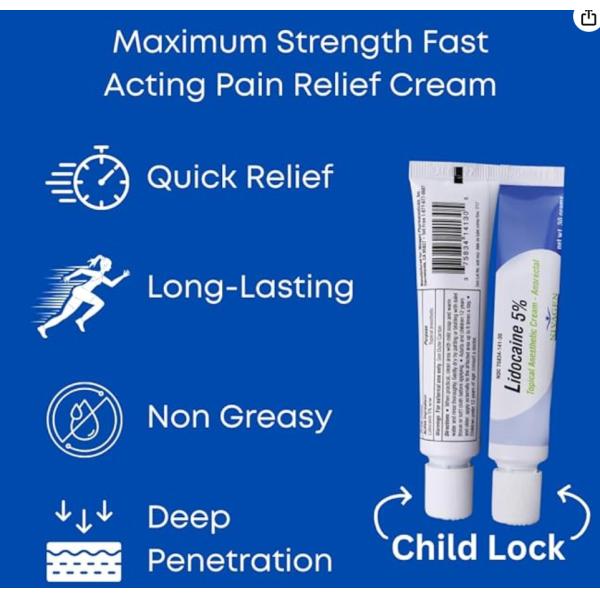 10g Piercing Numb Cream Microneedle Anesthetic Pain Relief Cream