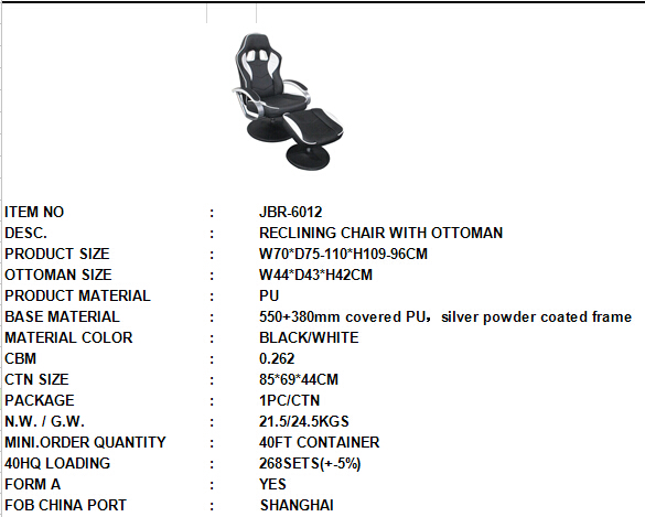 Workwell Racing Game Office Furniture Chairs With Back Support , Bucket Seat