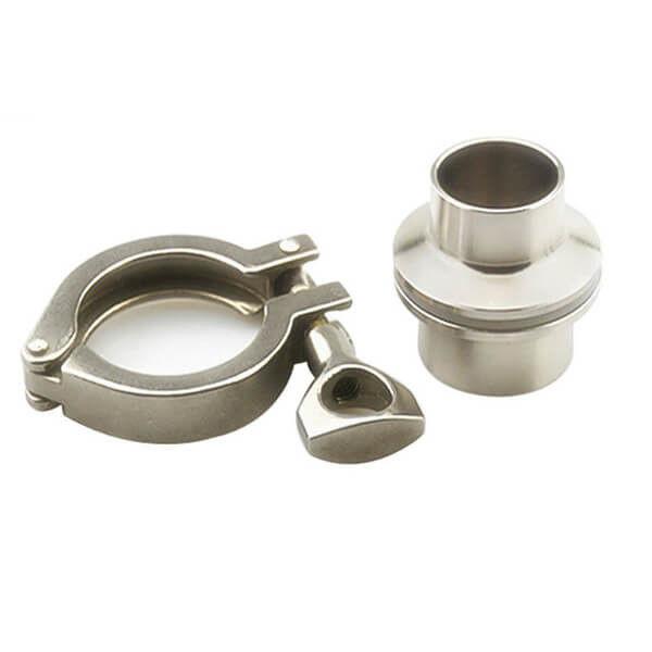 Aseptic Tri Clover Sanitary Fittings Connection Couplings Set Standard Type