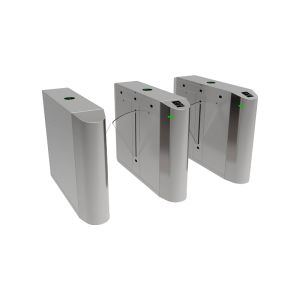 SS304 Cabinet Brushless Motor RGB LED Indicator Flap Barrier Gate with Access Control Turnstile