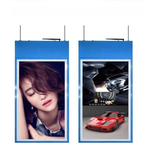 Потолочная крыша установка сверхтонкий высокой яркости двойные экраны 49 дюймовый сеть WIFI LCD рекламный проигрыватель монитор