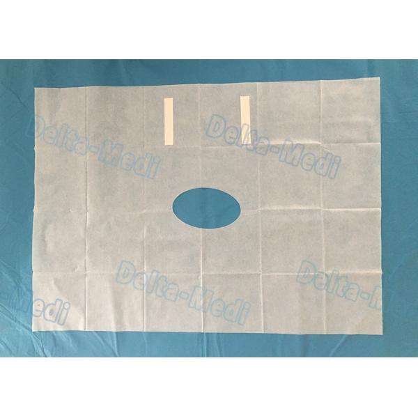 White Fenestrated Disposable Surgical Drapes Waterproof Sterile For Hospital Patient NWP Drape