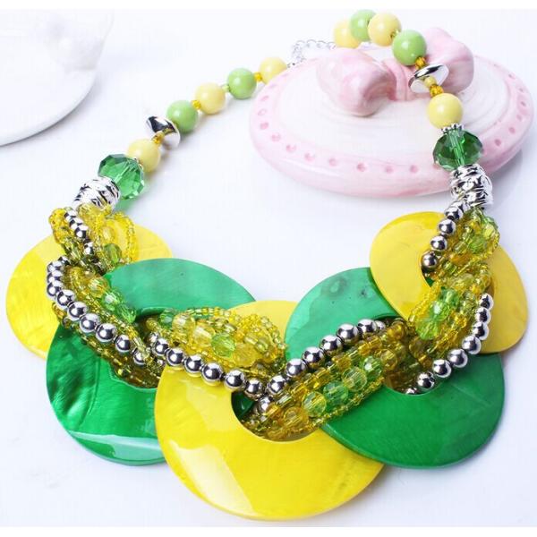 European and American bohemian necklace shell beads necklace clavicle chain / Necklaces