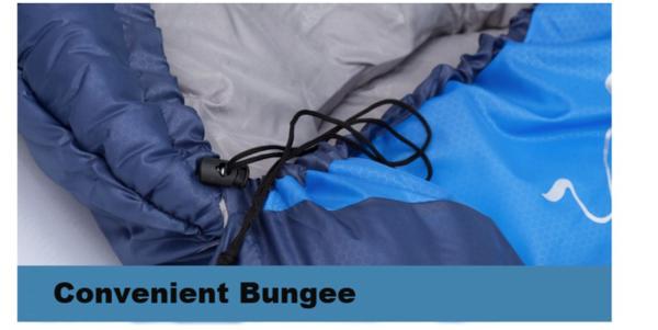 Outdoor Adventure Compression Sleeping Bag for Adults/Kids - Hollow Cotton Filling, 190T Shell, 1300g Weight, Polyester