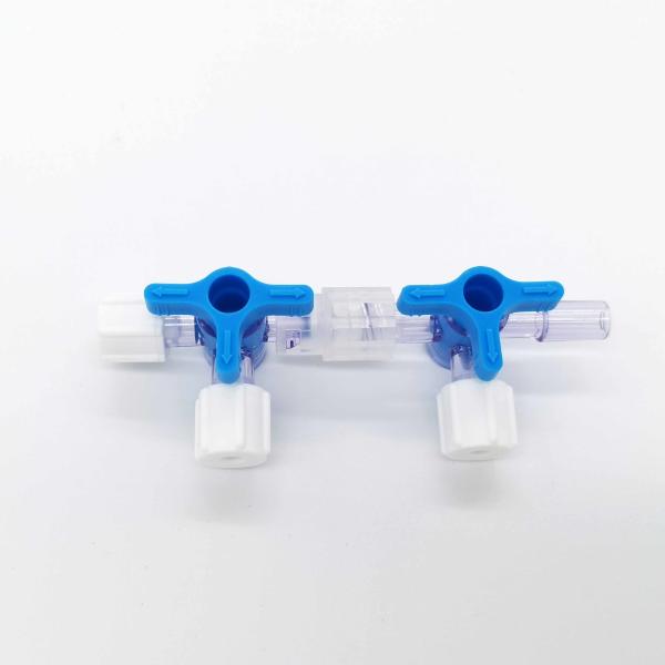 Disposable Surgical Plastic Three Way Stopcock Flow Control Luer Stopcock Valve