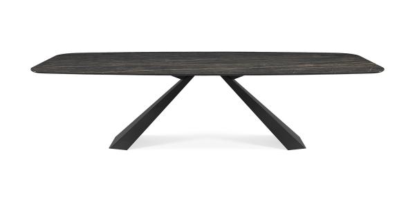 Luxury Furniture Manufacturer Modern Sintered Stone Mable Top Dining Table Set For 6