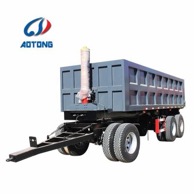 40 Ton Dump Truck Tractor Tipper Trailer Semi-Trailer Sales for Tractor Rim 9.00-22.5