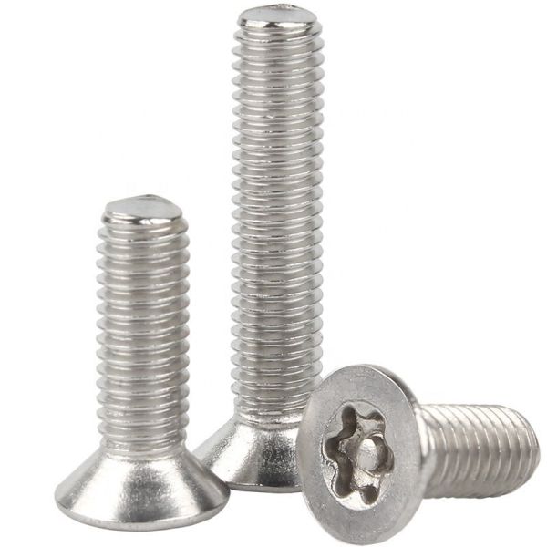 Customized GB2674 Stainless Steel Torx Countersunk Flat Head Screws With Stud M4 Passivated Measurement System Inch