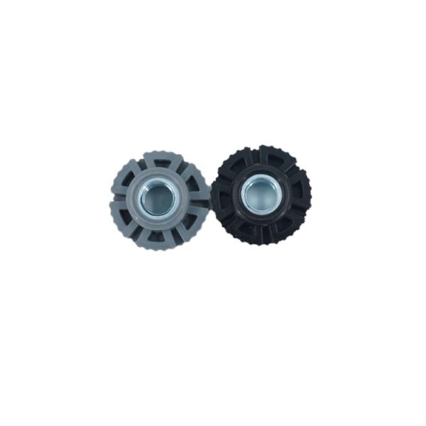 Custom Size ABS/PS/TPU Plastic Caster Parts Overmolding Gear Bulk OEM