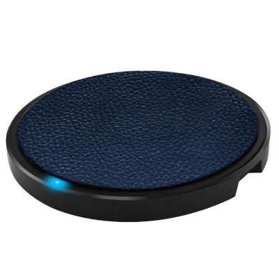 Superficie de cuero de Qi 10W 12V del cojín inalámbrico rápido del cargador
