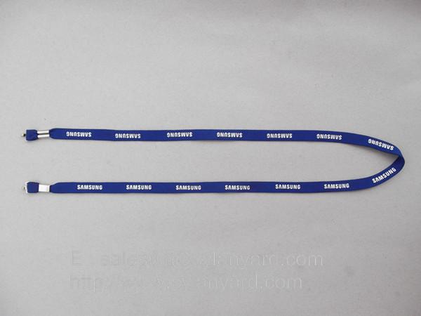 Two Ends Open Lanyards, Open Double-Ended full color lanyard with rivet seal