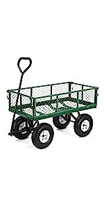 Outdoor Garden Heavy Duty Utility Portable Large Capacity Camping Collapsible Wagon Cart With All-Terrain Wheels