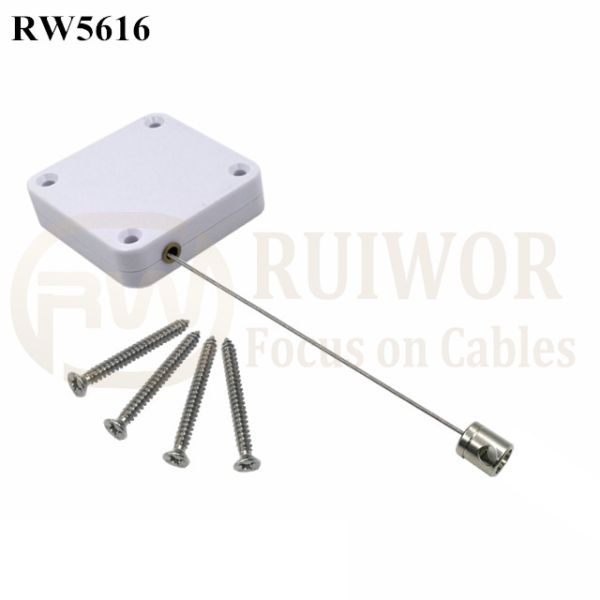 RW5616 Square Heavy Duty Retractable Cable Plus Side Hole Hardwar
