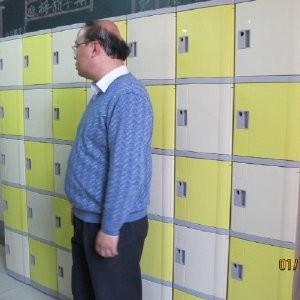 Combination Lock 5 Tier Blue Employee Storage Lockers For The Factory