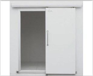 Porta deslizante manual padrão para refrigerante freônico de sala fria e opção de personalização
