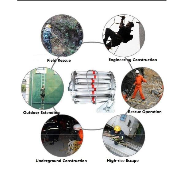 Пожарная лестница Бытовая эскапация Пожарная спасательная лестница Шнуровая лестница Лестница подъемная лестница инженерная висячая лестница