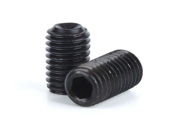 Aço carbono revestido de zinco preto GR2 GR5 Hex Socket Flat Coin Cup Dog Ball Point Set Screw DIN913