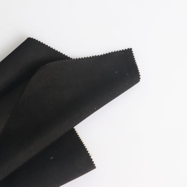 100% recycled polyester spun microfiber peach skin satin fabric for children fabric water proof wind proof for jacket fabric