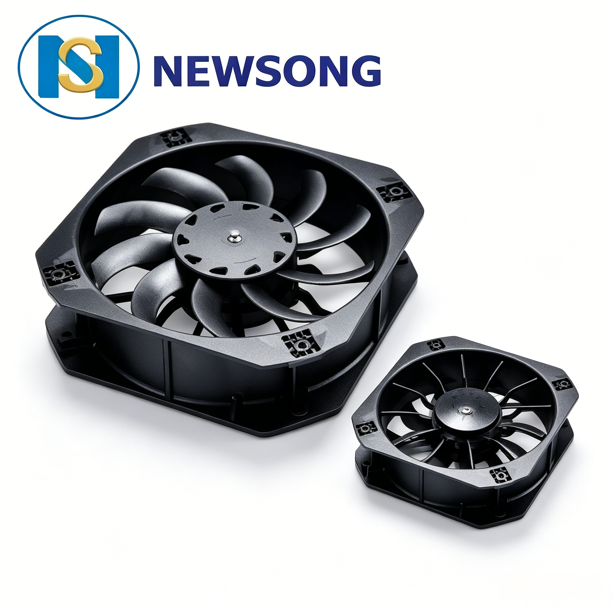 DC24V Bus AC Parts 1350m3/H 3200rpm 5A AC Condenser Fan Replacement  100W