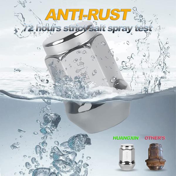 90mm 88mm 35mm Length Anti Theft Lug Nuts Chrome Wheel Nuts Aluminum