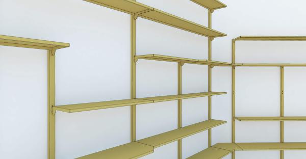 Estantería de supermercado 1500mm Estante de exhibición modular
