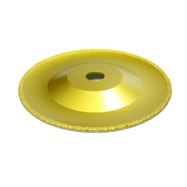 Изогнутый вакуум абразивного диска диска чашки диаманта 125mm паял