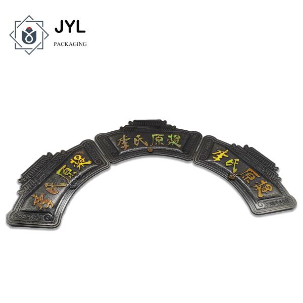 Оцинковывайте Nameplates металла сплава слипчивые выбитые стикер обозначает универсальный