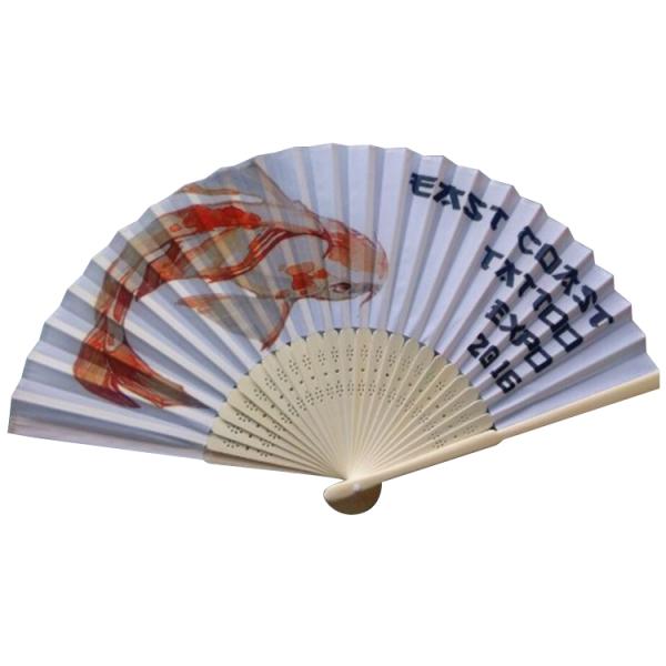 Рука выдвиженческого вентилятора неистовства бамбуковая подгонянная дует ткань нейлона для партии