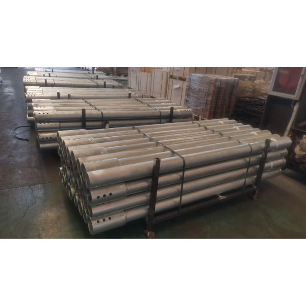 Customized Photovoltaic Spiral Pile Galvanized Ground Screw Anchor With Flange