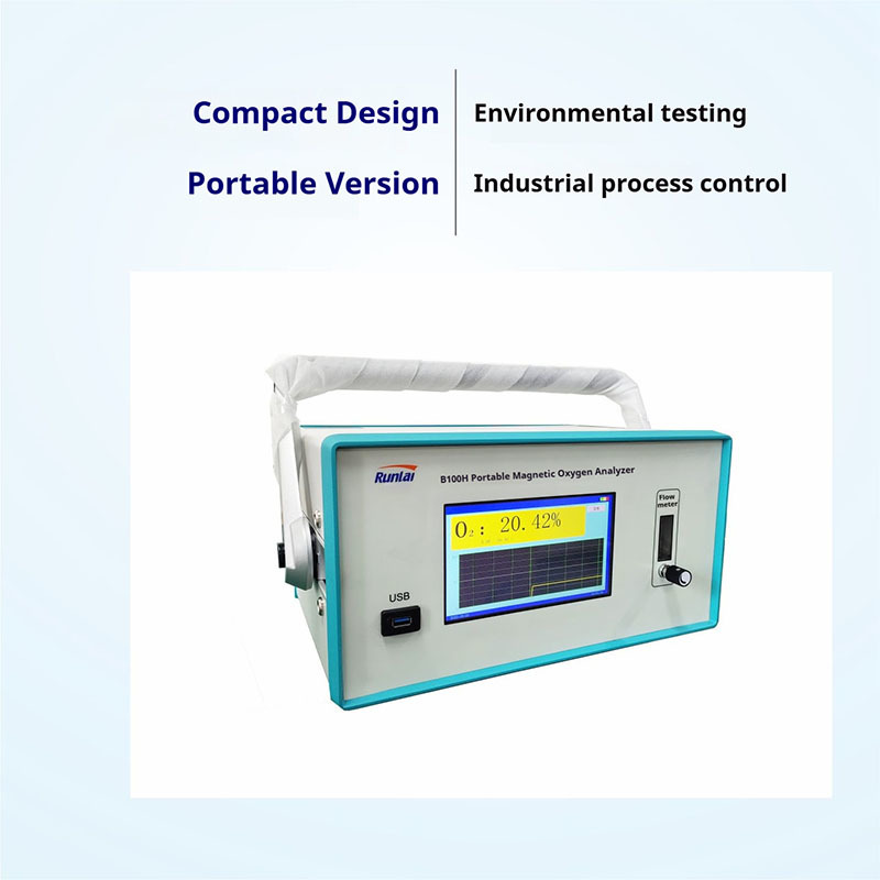 Portable Magnetic Oxygen Gas Analyzer High Precision Digital LCD Display O2 Detector