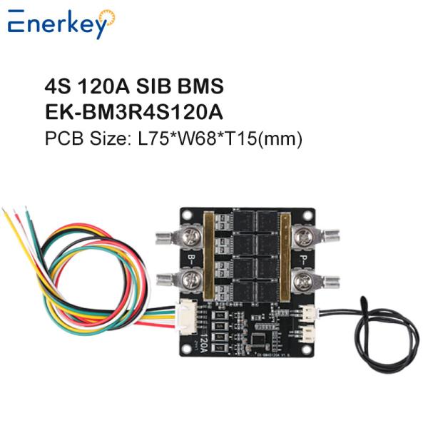 Enerkey Lifepo4 Bms 4S 120A High Current Strong Load Ability Bms 12V 4S For Solar Battery Management Systems