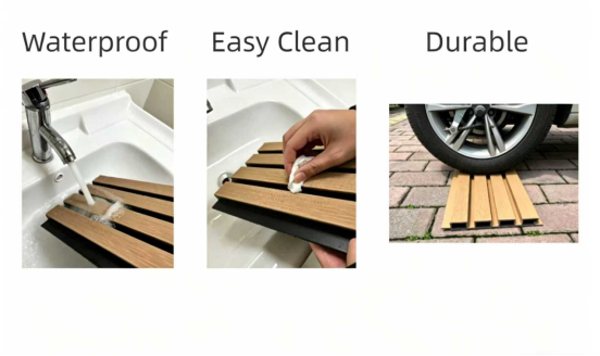 Durable Exterior WPC Wall Panel Co Extrusion Stain Resistant