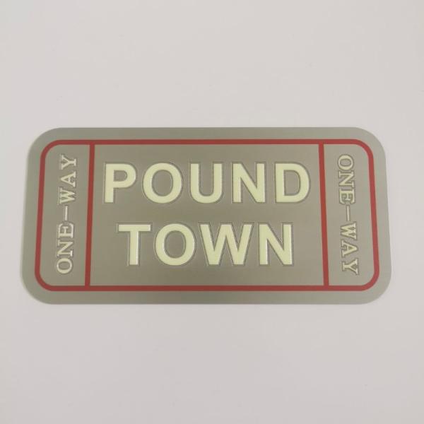 8-12 Hours Glow Time Photoluminescent Signage Samples Safety Warning